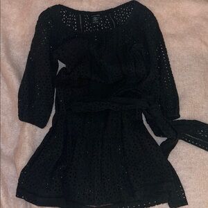 Moda International Black Lace Long Sleeve Dress